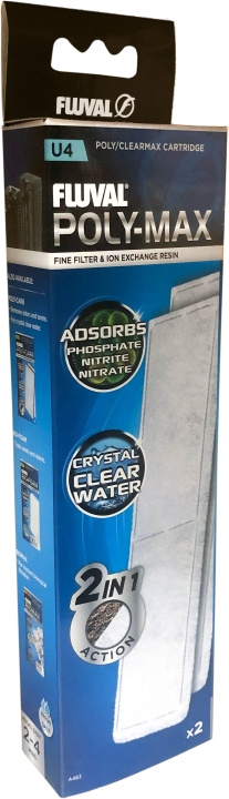 Fluval Poly/Clearmax-filterpatron Fluval U4 - (126.2483) i gruppen HJEM, HUS & HAVE / Tilbehør til dyr / Akvarium tilbehør hos TP E-commerce Nordic AB (D10742)