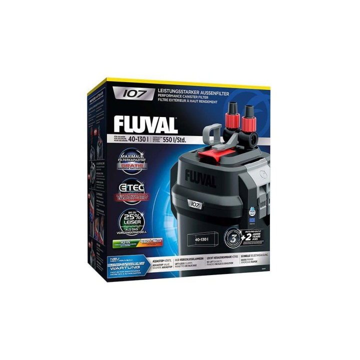 Fluval Beholderfilter 107 550l/H - (126.4107) i gruppen HJEM, HUS & HAVE / Tilbehør til dyr / Akvarium tilbehør hos TP E-commerce Nordic AB (D10842)