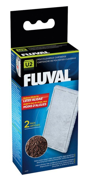 Fluval Poly/Clearmax-filterpatron Fluval U2 - (126.2481) i gruppen HJEM, HUS & HAVE / Tilbehør til dyr / Akvarium tilbehør hos TP E-commerce Nordic AB (D10959)
