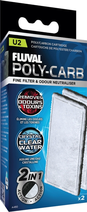 Fluval Poly/Carbon-patron 2-pak U2 - (126.2490) i gruppen HJEM, HUS & HAVE / Tilbehør til dyr / Akvarium tilbehør hos TP E-commerce Nordic AB (D11033)