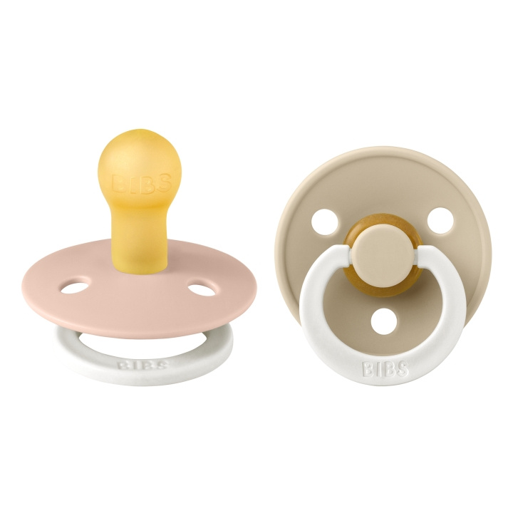 BIBS Sutter Colour 2 Pack - Blush Glow/Vanilla Glow - Størrelse 1 i gruppen LEGETØJ, BØRN & BABY / Pleje, sundhed og hygiejne / Sutter & Tandringe hos TP E-commerce Nordic AB (D11282)