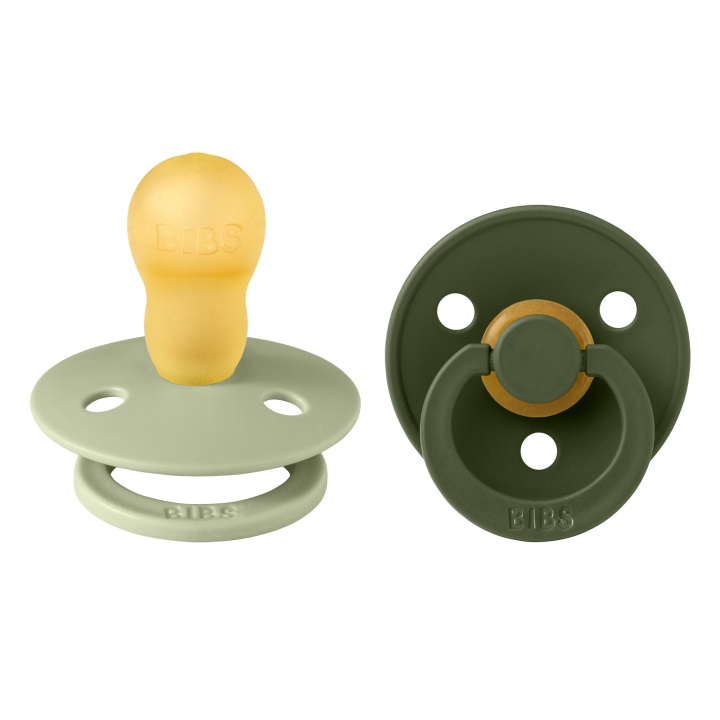 BIBS Sut Colour 2 PACK - Sage/Hunter Green - Størrelse 3 i gruppen LEGETØJ, BØRN & BABY / Pleje, sundhed og hygiejne / Sutter & Tandringe hos TP E-commerce Nordic AB (D11286)