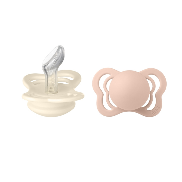 BIBS Sut Couture 2 PACK - Ivory/Blush - Størrelse 1 i gruppen LEGETØJ, BØRN & BABY / Pleje, sundhed og hygiejne / Sutter & Tandringe hos TP E-commerce Nordic AB (D11289)