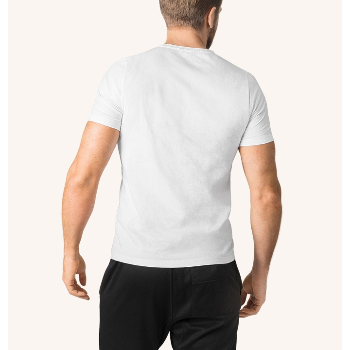 SWEDISH POSTURE Alignment T-Shirt Cotton XXL Men White i gruppen SPORT, FRITID & HOBBY / Accessories / T-shirts hos TP E-commerce Nordic AB (D11355)