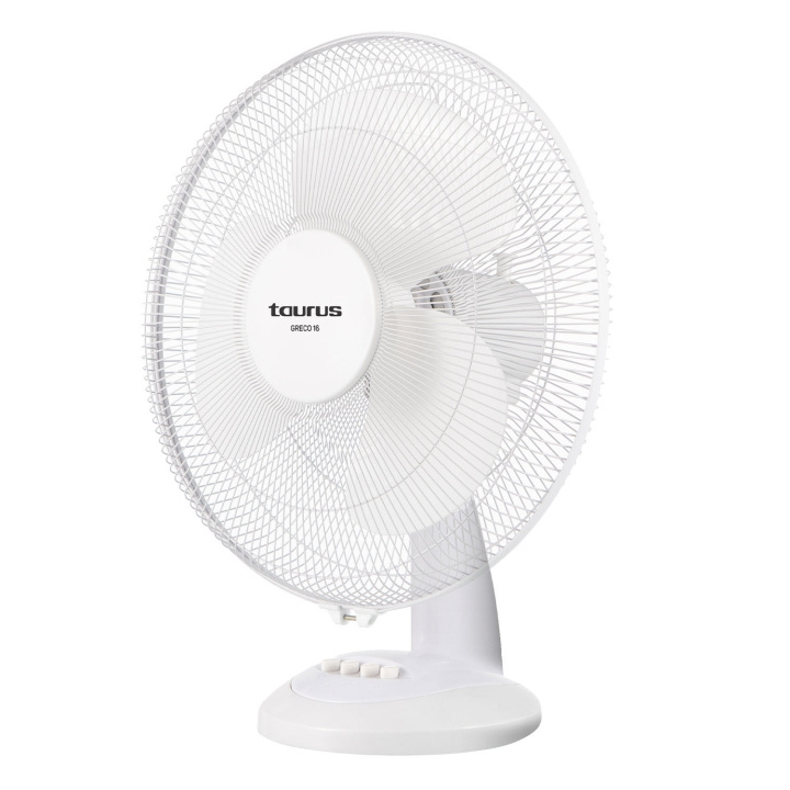 Taurus Bordventilator Greco 16 40cm Hvid i gruppen HJEM, HUS & HAVE / Ventilator & Klima apparater / Varme ventilatorer hos TP E-commerce Nordic AB (D11367)