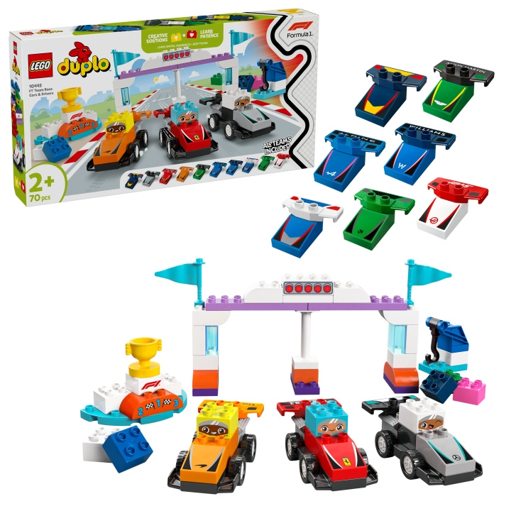 LEGO DUPLO Town - F1® Team Race Cars & Drivers (10445) i gruppen LEGETØJ, BØRN & BABY / Legetøj / Bygge legesager / Lego hos TP E-commerce Nordic AB (D12257)