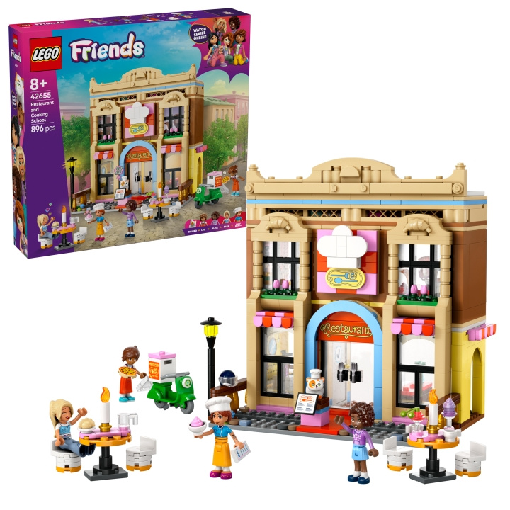 LEGO LEGO Friends - Restaurant og kokkeskole (42655) i gruppen LEGETØJ, BØRN & BABY / Legetøj / Bygge legesager / Lego hos TP E-commerce Nordic AB (D12286)
