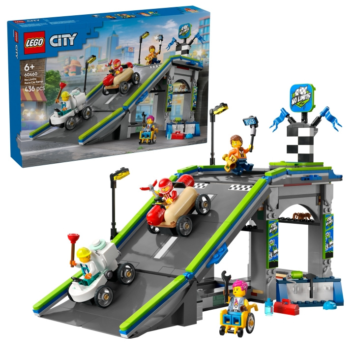 LEGO LEGO By - Ingen grænser: Rampebane til racerbiler (60460) i gruppen LEGETØJ, BØRN & BABY / Legetøj / Bygge legesager / Lego hos TP E-commerce Nordic AB (D12297)