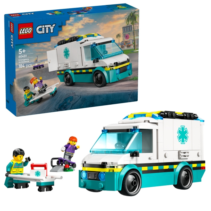 LEGO LEGO City - Nødhjælpsambulance (60451) i gruppen LEGETØJ, BØRN & BABY / Legetøj / Bygge legesager / Lego hos TP E-commerce Nordic AB (D12303)