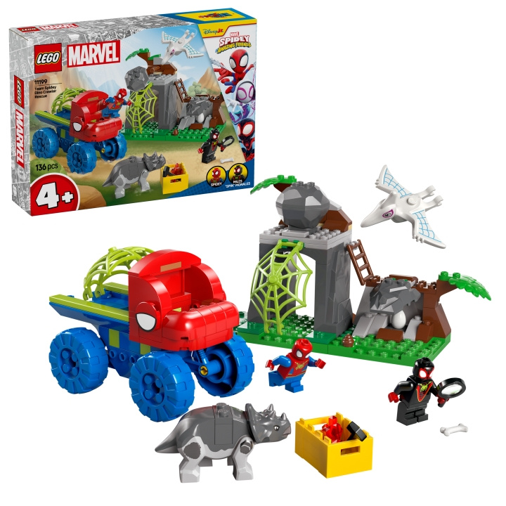 LEGO Spidey - Team Spidey Dino Crawler Rescue (11199) i gruppen LEGETØJ, BØRN & BABY / Legetøj / Bygge legesager / Lego hos TP E-commerce Nordic AB (D12312)