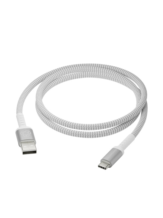 dbramante1928 Re-Charge Pro flettet kabel - USB-A til USB-C, 1,2 m - hvid i gruppen COMPUTERTILBEHØR / Kabler og adaptere / USB / USB-C hos TP E-commerce Nordic AB (D12392)