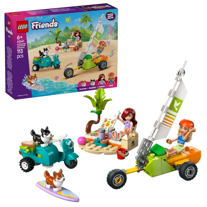LEGO LEGO Friends - Surfende hunde og scooter-eventyr (42641) i gruppen LEGETØJ, BØRN & BABY / Legetøj / Bygge legesager / Lego hos TP E-commerce Nordic AB (D12414)