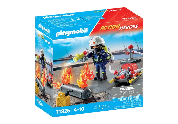 Playmobil Brandmand med vandpumpe (71826) i gruppen LEGETØJ, BØRN & BABY / Legetøj / Legesæt hos TP E-commerce Nordic AB (D12441)