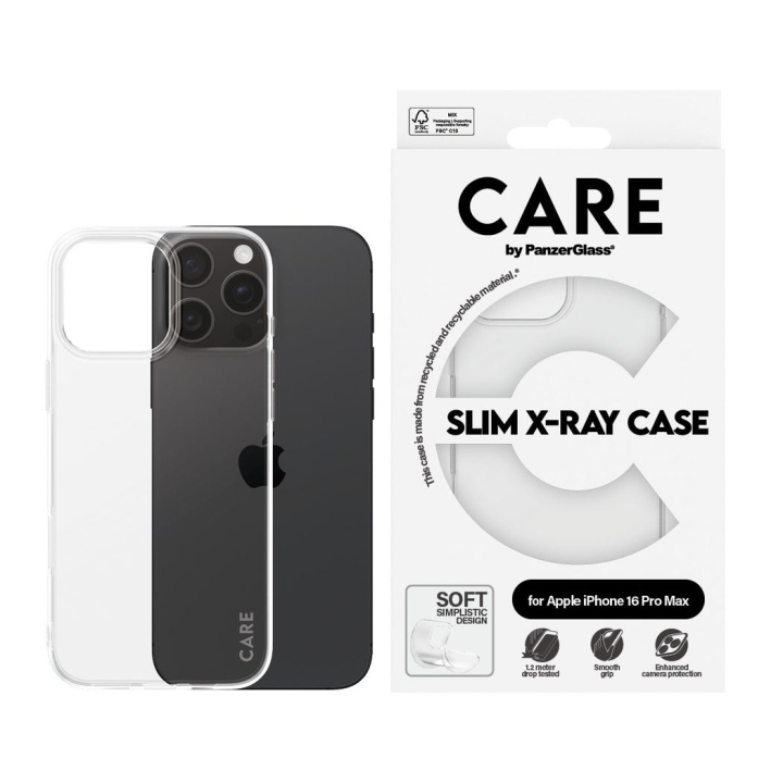 CARE by PanzerGlass - Etui - Transparent - iPhone 16 Pro Max i gruppen SMARTPHONES & TABLETS / Mobil Beskyttelse / Apple / iPhone 16 hos TP E-commerce Nordic AB (D12575)