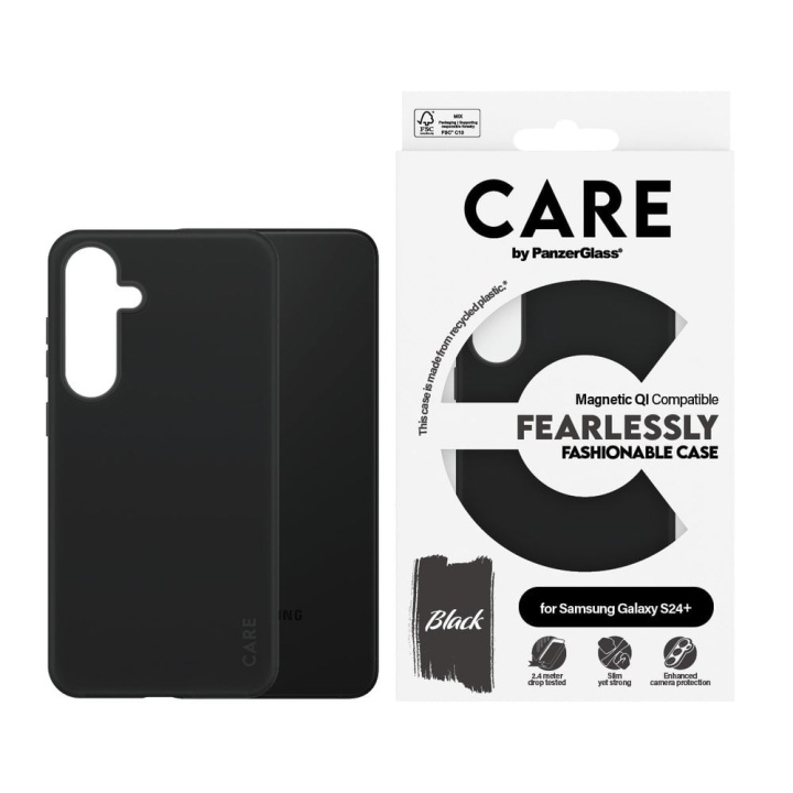 CARE by PanzerGlass - Etui - Sort - Samsung S24+ i gruppen SMARTPHONES & TABLETS / Mobil Beskyttelse / Samsung hos TP E-commerce Nordic AB (D12593)