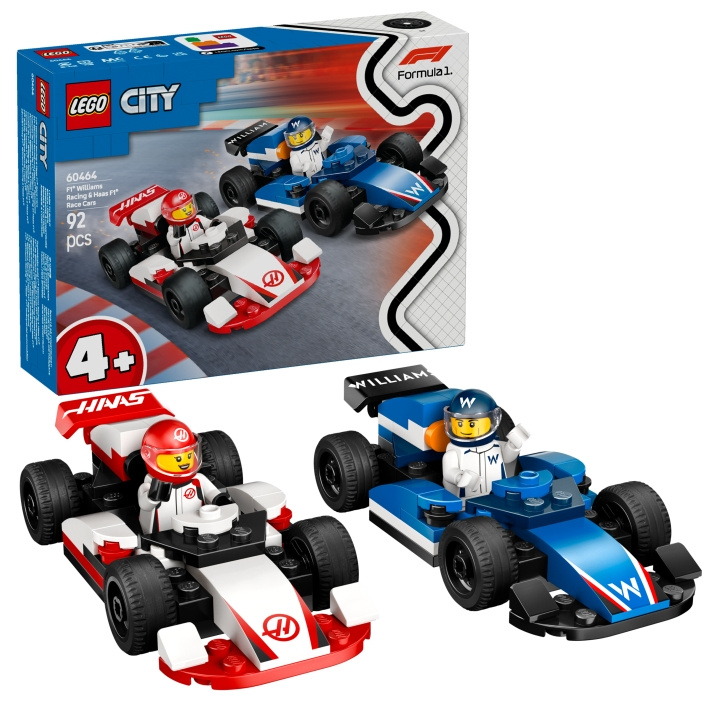LEGO LEGO City - F1® Williams Racing & Haas F1® Racerbiler (60464) i gruppen LEGETØJ, BØRN & BABY / Legetøj / Bygge legesager / Lego hos TP E-commerce Nordic AB (D12747)