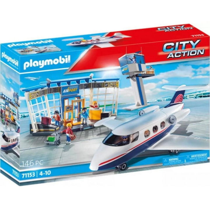 Playmobil Lufthavn med fly og kontroltårn (71153) i gruppen LEGETØJ, BØRN & BABY / Legetøj / Legesæt hos TP E-commerce Nordic AB (D12830)