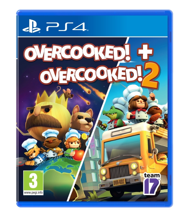 Overcooked + Overcooked 2 Double Pack (PS4) i gruppen HJEMMEELEKTRONIK / Spilkonsoller og tilbehør / Sony PlayStation 4 / Spil hos TP E-commerce Nordic AB (D12883)