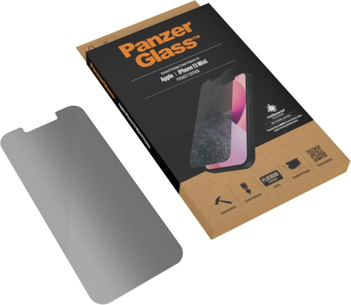 PanzerGlass Skærmbeskyttelse til beskyttelse af privatlivets fred, iPhone 13 mini i gruppen SMARTPHONES & TABLETS / Mobil Beskyttelse / Apple / iPhone 13 Mini hos TP E-commerce Nordic AB (D13438)
