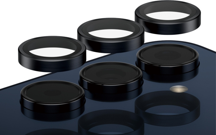 PanzerGlass Hoops kameralinsedæksel, Samsung Galaxy A55 5G, sort i gruppen SMARTPHONES & TABLETS / Mobil Beskyttelse / Samsung hos TP E-commerce Nordic AB (D13490)