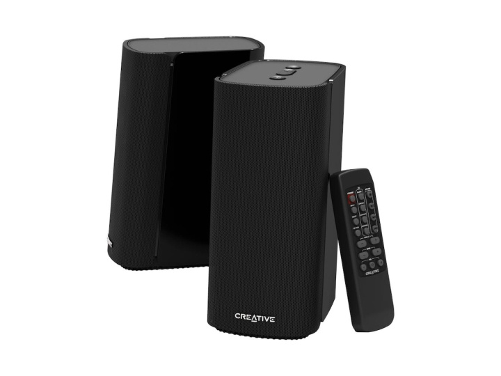 Creative T100 trådløse 2.0-højttalere, sort i gruppen HJEMMEELEKTRONIK / Lyd & billede / Højttalere & tilbehør / Bluetooth-højttalere / Bærbare højttalere hos TP E-commerce Nordic AB (D13789)