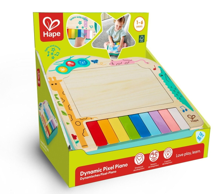 Hape Dynamisk pixelklaver (87-0635) i gruppen LEGETØJ, BØRN & BABY / Musik, sang og billede / Instrumenter hos TP E-commerce Nordic AB (D13801)