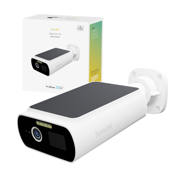Hombli Smart solcellekamera 2K, hvid i gruppen HJEM, HUS & HAVE / Alarm, Sikkerhed & Overvågning / Overvågningskameraer / Digital (netværk) / Udendørs kameraer hos TP E-commerce Nordic AB (D13839)