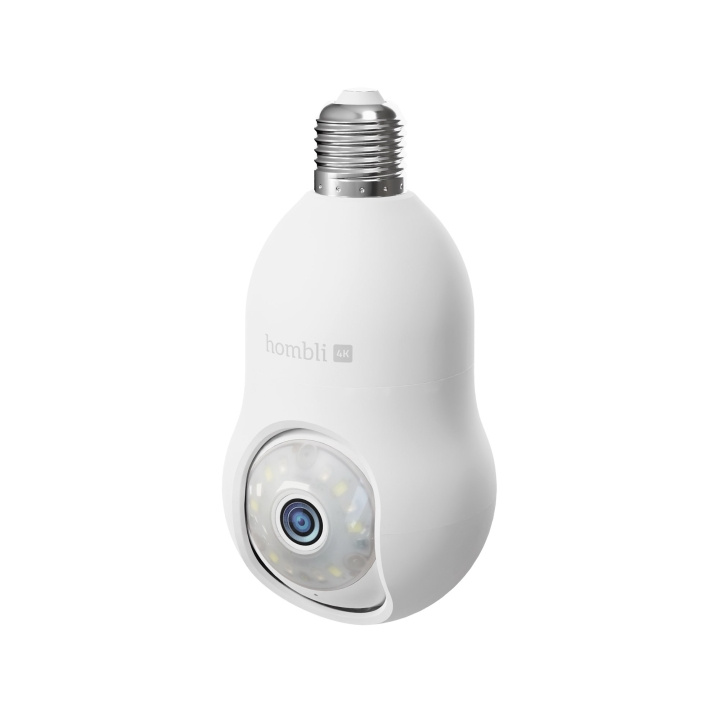 Hombli Smart Bulb Cam 4K, hvid i gruppen HJEM, HUS & HAVE / Alarm, Sikkerhed & Overvågning / Overvågningskameraer / Digital (netværk) / Udendørs kameraer hos TP E-commerce Nordic AB (D13884)