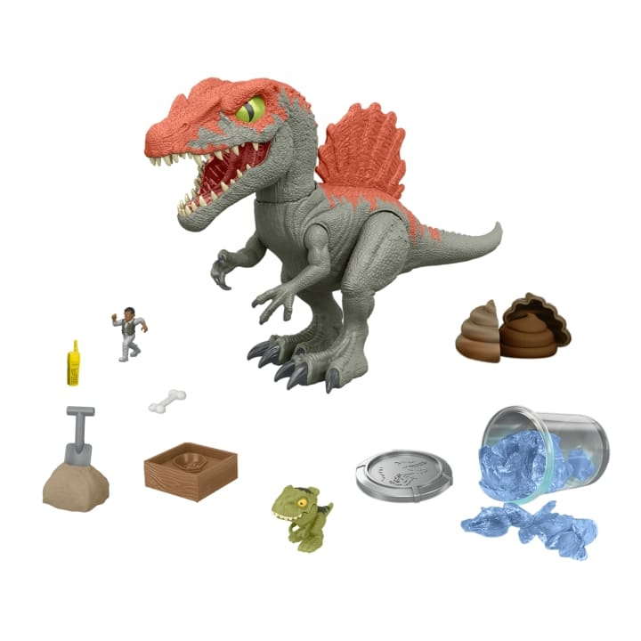 Jurassic World Crushivores Spinosaurus Cage Crasher (HTP71) i gruppen LEGETØJ, BØRN & BABY / Legetøj / Figurer, miniaturer og tilbehør hos TP E-commerce Nordic AB (D13957)