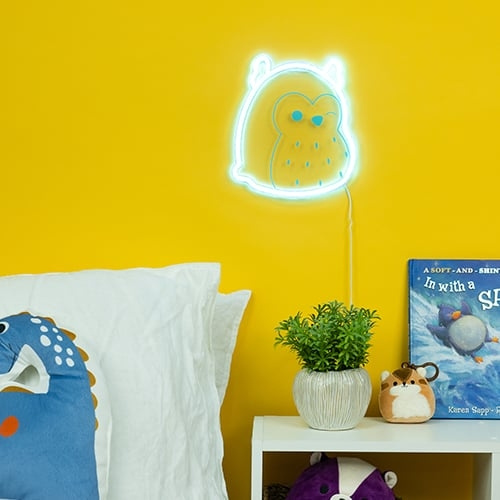 Fizz Creations Squishmallows - Winston Neon Væglampe - Blå i gruppen HJEMMEELEKTRONIK / Lys / Væglamper hos TP E-commerce Nordic AB (D14079)