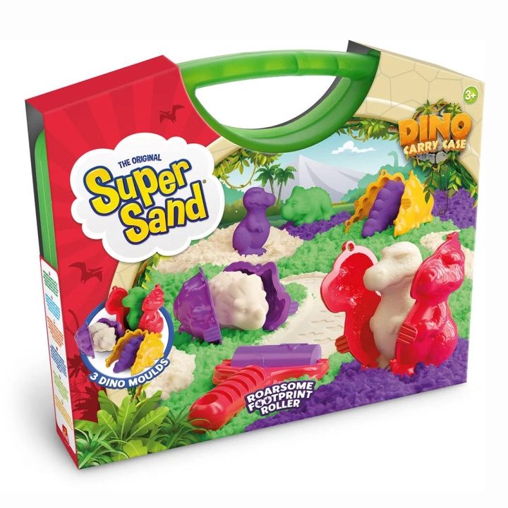 Goliath Super Sand - Dinosaur Carry Case Playset (GO24253) i gruppen LEGETØJ, BØRN & BABY / Legetøj / Eksperiment og gør det selv hos TP E-commerce Nordic AB (D14096)