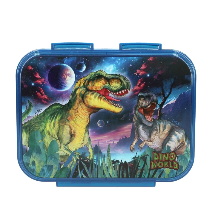 Dino World Madkasse GALAXY - Blå i gruppen LEGETØJ, BØRN & BABY / Mad & Drikke / Børnebestik og tallerkener hos TP E-commerce Nordic AB (D14205)