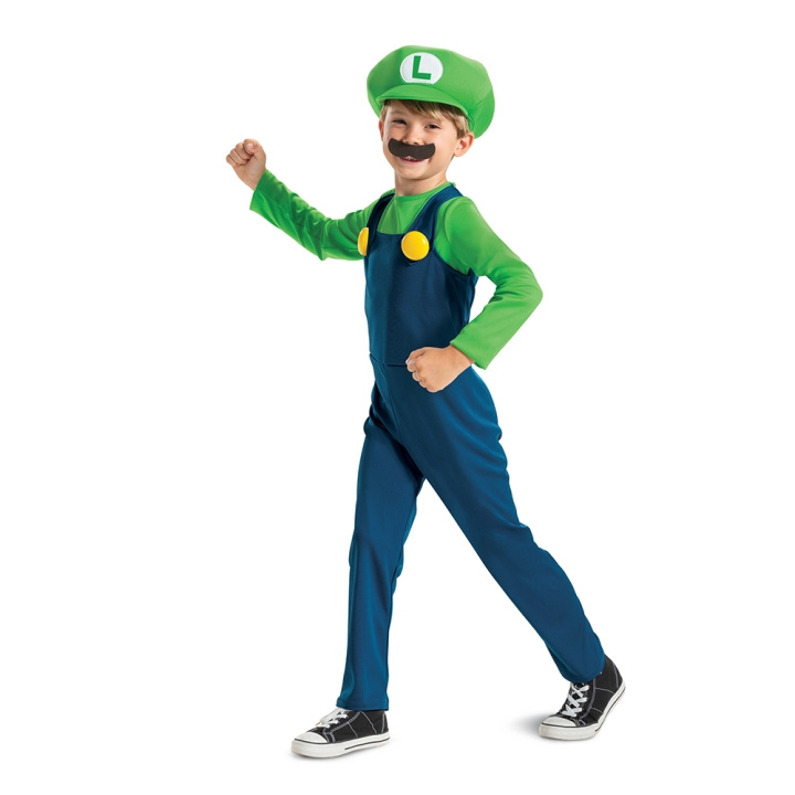 Disguise Super Mario Kostume - Luigi (104 cm) (115809M) i gruppen LEGETØJ, BØRN & BABY / Legetøj / Udklædning hos TP E-commerce Nordic AB (D14241)