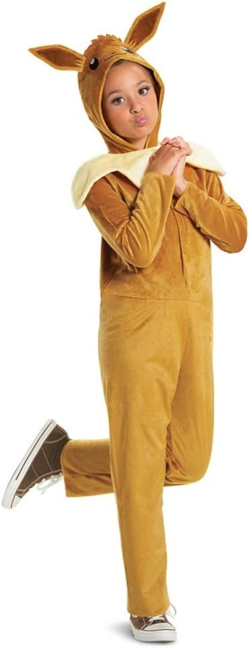 Disguise Pokemon Jumpsuit med hætte Classic - Eevee (128 cm) i gruppen LEGETØJ, BØRN & BABY / Legetøj / Udklædning hos TP E-commerce Nordic AB (D14284)