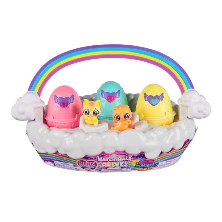 Hatchimals Alive Neon Regnbue Kurv - (6072741) i gruppen LEGETØJ, BØRN & BABY / Legetøj / Legesæt hos TP E-commerce Nordic AB (D14292)