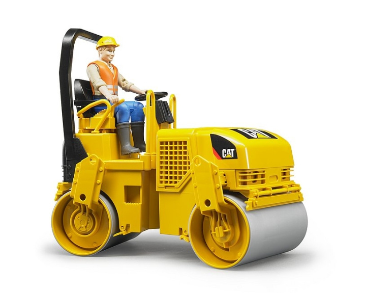 Bruder Caterpillar tromlekomprimator til asfalt (02433) i gruppen LEGETØJ, BØRN & BABY / Legetøj / Legetøjsbiler hos TP E-commerce Nordic AB (D14393)
