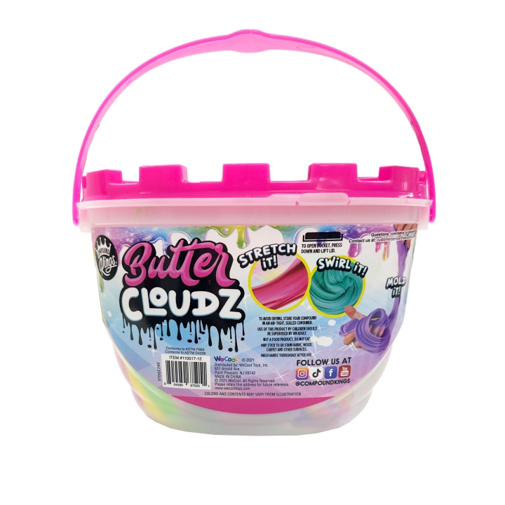 Compound Kings - Butter Cloudz 380 g, Rainbow Cotton Candy, NON SCENT (40269) i gruppen LEGETØJ, BØRN & BABY / Legetøj / Eksperiment og gør det selv hos TP E-commerce Nordic AB (D14395)