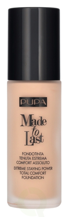Pupa Milano Pupa Made To Last Total Comfort Foundation SPF10 30 ml #020 Light Beige i gruppen SKØNHED & HELSE / Makeup / Makeup ansigt / Foundation hos TP E-commerce Nordic AB (D14443)