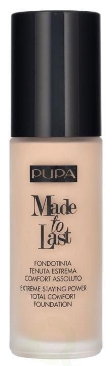 Pupa Milano Pupa Made To Last Total Comfort Foundation SPF10 30 ml #010 Porcelain i gruppen SKØNHED & HELSE / Makeup / Makeup ansigt / Foundation hos TP E-commerce Nordic AB (D14444)