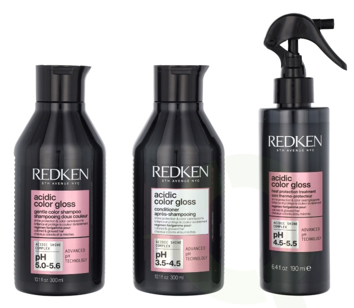 Redken Acidic Color Gloss Set 790 ml 300ml/300ml/190ml i gruppen SKØNHED & HELSE / Hår og styling / Hårpleje / Shampoo hos TP E-commerce Nordic AB (D14512)