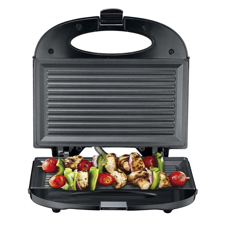 MELISSA Sandwichmaskine / grillplade 750 Watt Sort i gruppen HJEM, HUS & HAVE / Husholdningsapparater / Brødristere & Sandwich Makers / Bordgrill & Raclette hos TP E-commerce Nordic AB (D14628)