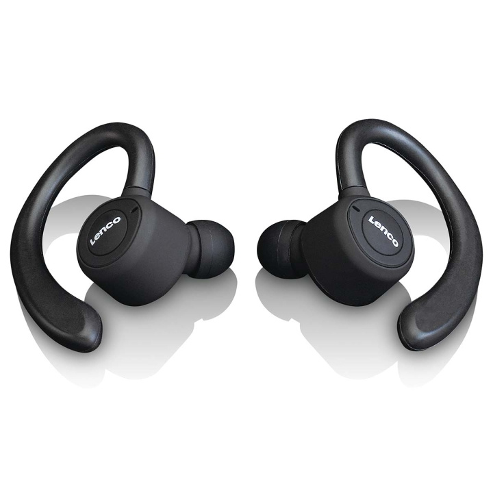 Lenco Sport IPX5 TWS Bluetooth® Høretelefoner Sort i gruppen HJEMMEELEKTRONIK / Lyd & billede / Hovedtelefoner & Tilbehør / Hovedtelefoner hos TP E-commerce Nordic AB (D14672)