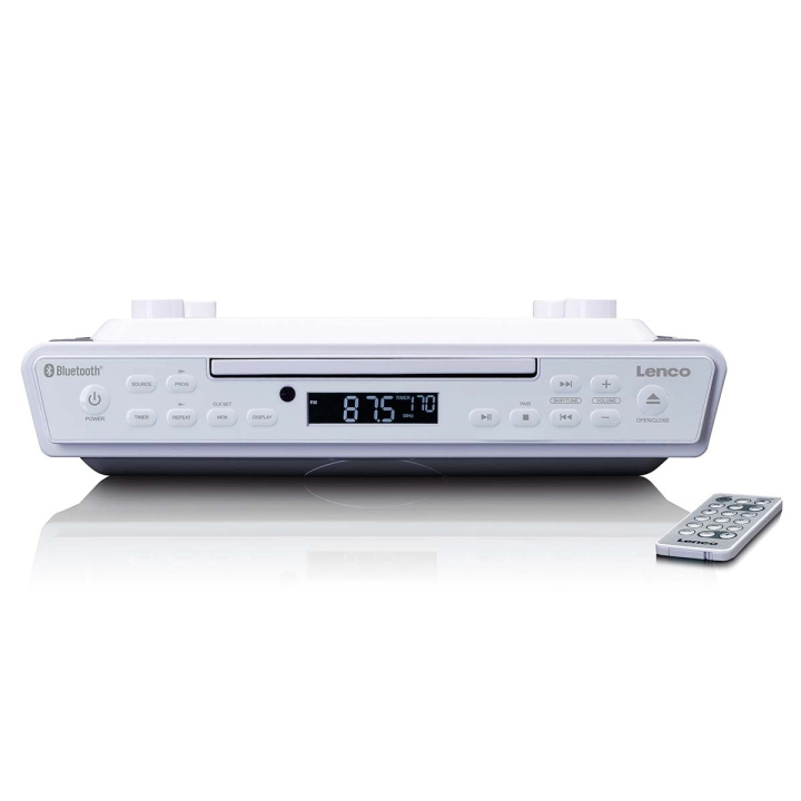 Lenco Køkkenradio med CD Bluetooth® og fjernbetjening Hvid i gruppen HJEMMEELEKTRONIK / Lyd & billede / Hjemmebiograf, HiFi & Bærbar / Radio og vækkeure / Radio hos TP E-commerce Nordic AB (D14673)