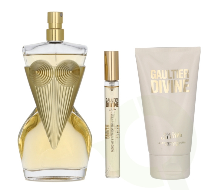 Jean Paul Gaultier Divine Giftset 185 ml Edp Spray 100ml/Body Lotion 75ml/Edp Spray 10ml i gruppen SKØNHED & HELSE / Gaveæske / Gaveæske til hende hos TP E-commerce Nordic AB (D14712)