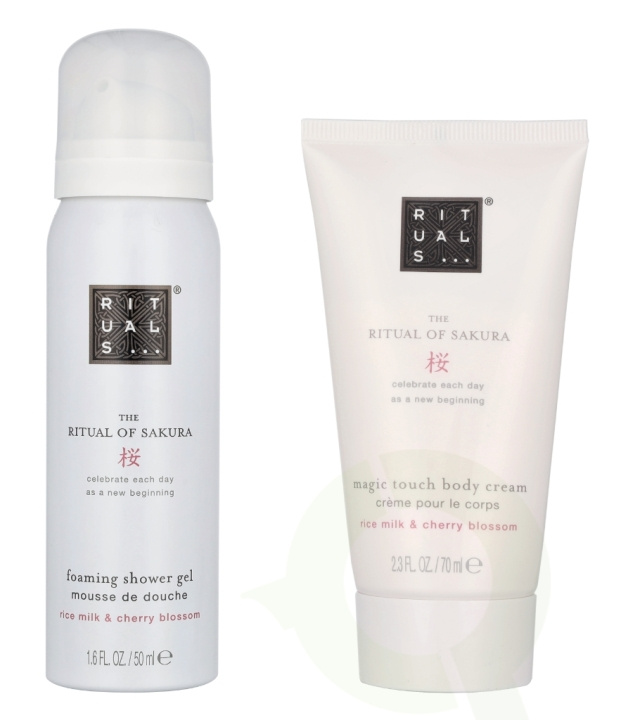 Rituals Sakura Mini Travel Set 120 ml Shower Gel 50ml/Body Cream 70ml i gruppen SKØNHED & HELSE / Gaveæske / Gaveæske til hende hos TP E-commerce Nordic AB (D14753)