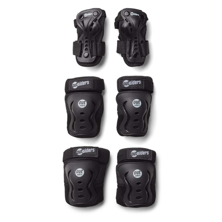Outsiders Deluxe sikkerhedsudstyrssæt - håndled, knæ, albue (M) i gruppen LEGETØJ, BØRN & BABY / Udeleg & Sport / Sport og spil hos TP E-commerce Nordic AB (D14863)