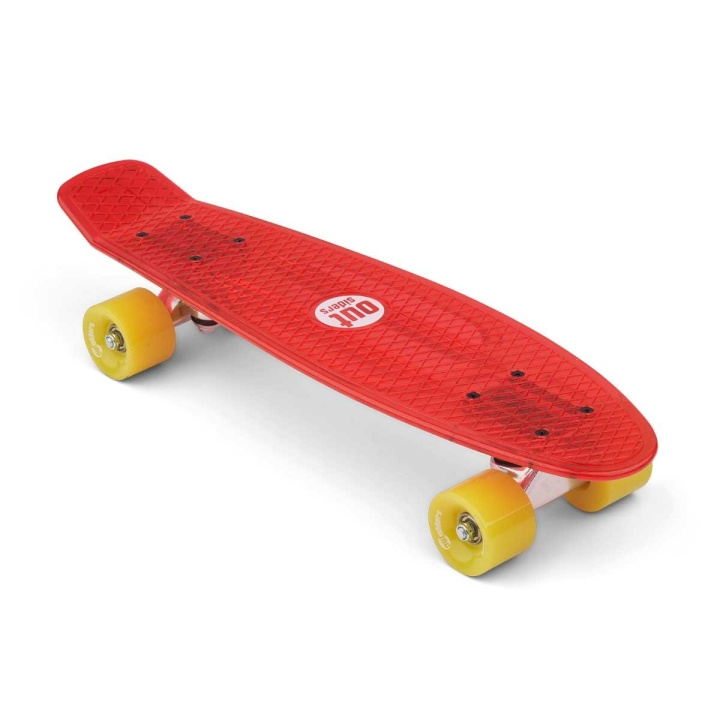 Outsiders Transparent retro-skateboard rød i gruppen LEGETØJ, BØRN & BABY / Udeleg & Sport / Sport og spil hos TP E-commerce Nordic AB (D14873)