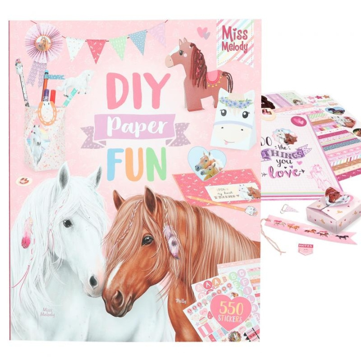 Miss Melody DIY Paper Fun Book - (0412121) i gruppen LEGETØJ, BØRN & BABY / Legetøj / Hobbyartikler hos TP E-commerce Nordic AB (D14882)