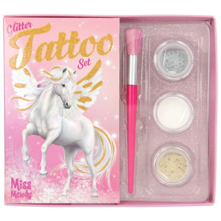 Miss Melody Glitter-tatoveringssæt ( 0412032 ) i gruppen LEGETØJ, BØRN & BABY / Legetøj / Hobbyartikler hos TP E-commerce Nordic AB (D14894)