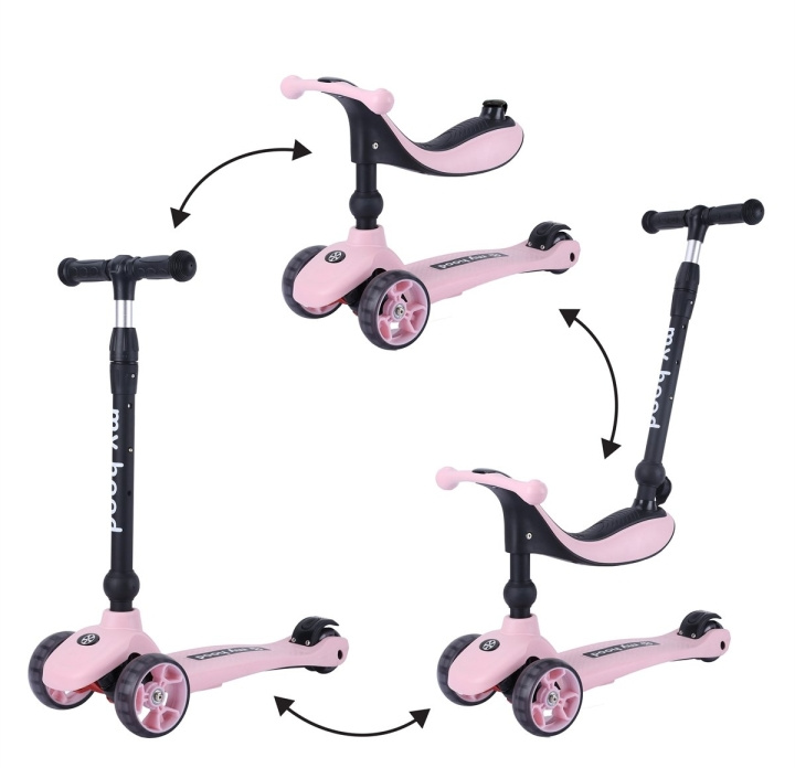 My Hood Kick\'n Ride løbehjul - pink (505144) i gruppen LEGETØJ, BØRN & BABY / Udeleg & Sport / Cykler og scootere hos TP E-commerce Nordic AB (D14927)